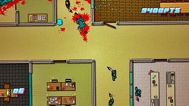 Wejdź do górnego, lewego pomieszczenia - Scene 23 - Caught | Act 6 - Catastrophe | Hotline Miami 2 Wrong Number - Hotline Miami 2: Wrong Number - poradnik do gry