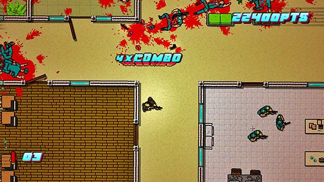 Po zakończeniu masakry opuść budynek - Scene 23 - Caught | Act 6 - Catastrophe | Hotline Miami 2 Wrong Number - Hotline Miami 2: Wrong Number - poradnik do gry