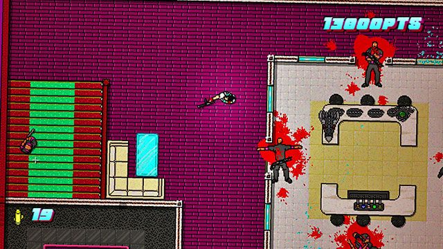Strzel przez okno do mięśniaka - Scene 24 - Take Over | Act 6 - Catastrophe | Hotline Miami 2 Wrong Number - Hotline Miami 2: Wrong Number - poradnik do gry