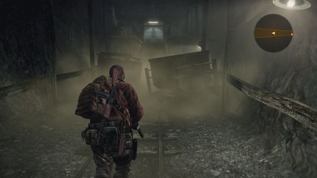 Droga prowadząca do włącznika zasilania. - Podążaj za Alex | Metamorfoza - Barry | Resident Evil Revelations 2 - Resident Evil: Revelations 2 - Kolonia Karna - poradnik do gry