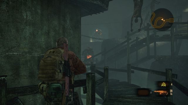 Droga, którą zejdzie najsilniejszy przeciwnik prowadzi do włącznika. - Podążaj za Alex | Metamorfoza - Barry | Resident Evil Revelations 2 - Resident Evil: Revelations 2 - Kolonia Karna - poradnik do gry
