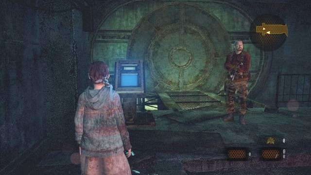Natalia może otworzyć przejście. - Podążaj za Alex | Metamorfoza - Barry | Resident Evil Revelations 2 - Resident Evil: Revelations 2 - Kolonia Karna - poradnik do gry