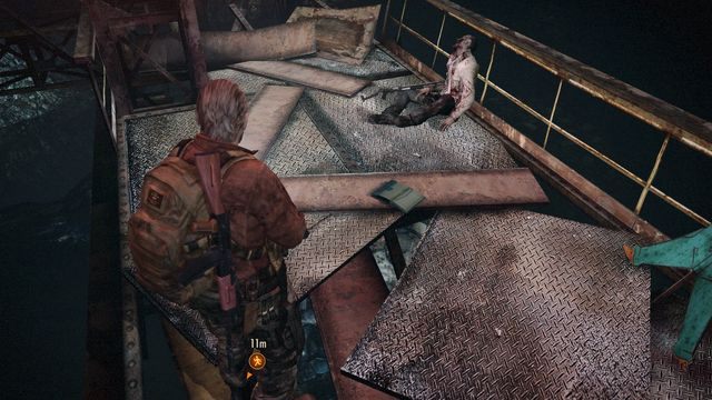 Dokument znajduje się po drugiej stronie, aby się tam dostać musisz Barrym wejść na platformę, gdy ta będzie przy filarze nr 5 - Metamorfoza - Barry | Dokumenty | Resident Evil Revelations 2 - Resident Evil: Revelations 2 - Kolonia Karna - poradnik do gry