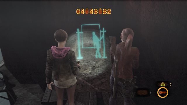 Po wyjściu na zewnątrz (gdy rozpocznie się odliczanie), na murze centralnie na wprost - Rysunki Kafki (Moira) | Metamorfoza | Resident Evil Revelations 2 - Resident Evil: Revelations 2 - Kolonia Karna - poradnik do gry