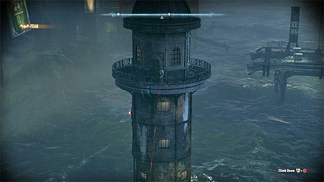 Punkt 1: Strażak Scott - Miejsce to jest bardzo dobrze pilnowane przez bandytów, tak więc musisz zachować duże środki ostrożności - Służba (The Line of Duty) | Poszukiwani przestępcy w Batman Arkham Knight - Batman Arkham Knight - poradnik do gry