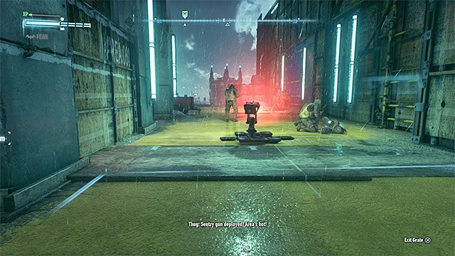 Wrogowie mogą rozstawiać wieżyczki oraz miny, a także korzystać z granatów termobarycznych - Służba (The Line of Duty) | Poszukiwani przestępcy w Batman Arkham Knight - Batman Arkham Knight - poradnik do gry