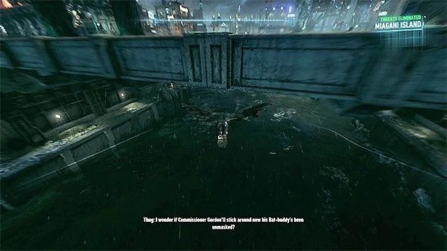 Przykładowy przelot pod mostem - Poradnik trofeowy w Batman Arkham Knight - Batman Arkham Knight - poradnik do gry