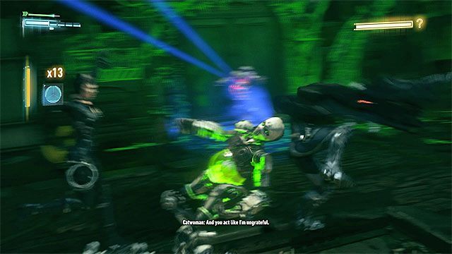 Pomagaj sobie akcjami zespołowymi - Aresztowanie Człowieka-Zagadki (właściwy pojedynek z bossem) | Zemsta Człowieka-Zagadki - Batman Arkham Knight - poradnik do gry