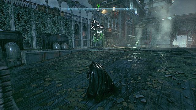 Ustaw robota na prawej płycie naciskowej i zakradnij się do lewej - Trofea Człowieka-Zagadki na wyspie Bleake Island (19-36) | Wyspa Bleake Island - Batman Arkham Knight - poradnik do gry