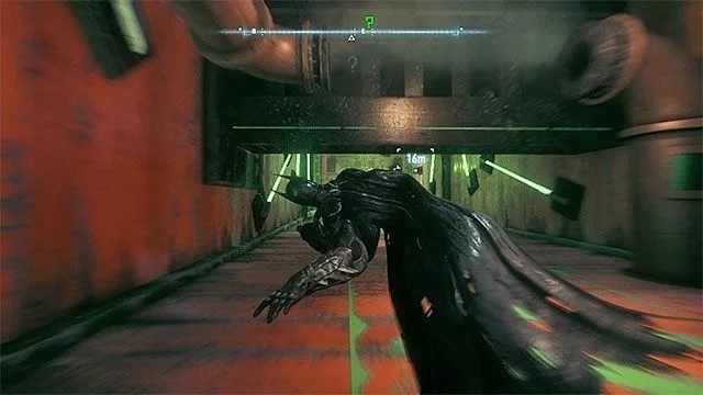 Wślizg wykonaj dopiero po rozpyleniu i zdetonowaniu żelu - Trofea Człowieka-Zagadki na wyspie Bleake Island (19-36) | Wyspa Bleake Island - Batman Arkham Knight - poradnik do gry