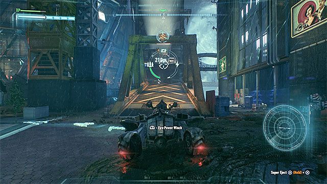 Wymagane gadżety: batmobil, wyciągarka, dopalacz - Trofea Człowieka-Zagadki na wyspie Founders Island (17-33) | Wyspa Founders Island - Batman Arkham Knight - poradnik do gry