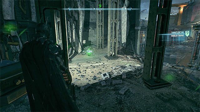 Miejsce odnalezienia trofeum - Trofea Człowieka-Zagadki na wyspie Founders Island (17-33) | Wyspa Founders Island - Batman Arkham Knight - poradnik do gry