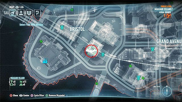 Wymagane gadżety: hak, pazur - Trofea Człowieka-Zagadki na wyspie Founders Island (17-33) | Wyspa Founders Island - Batman Arkham Knight - poradnik do gry