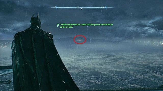 Zeskanuj widoczną w oddali posiadłość - Zagadki słowne na wyspie Founders Island | Wyspa Founders Island - Batman Arkham Knight - poradnik do gry
