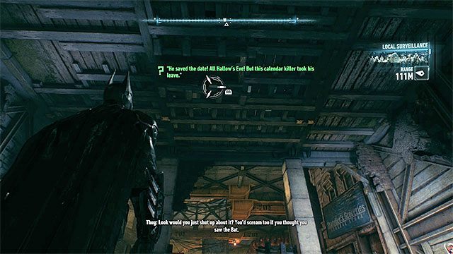 W podziemnych obszarach zajmij się dla odmiany zbadaniem okolic sufitu - Zagadki słowne na wyspie Founders Island | Wyspa Founders Island - Batman Arkham Knight - poradnik do gry