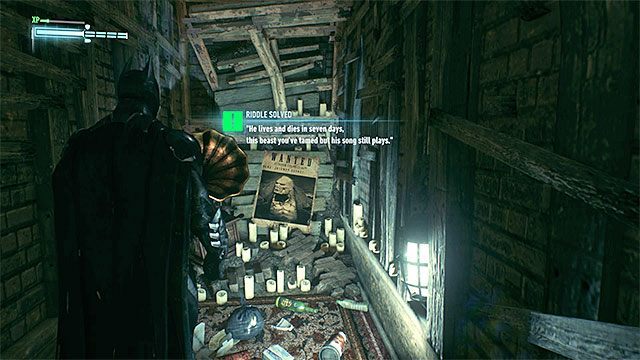 Miejsce wykonania skanu - Zagadki słowne na wyspie Founders Island | Wyspa Founders Island - Batman Arkham Knight - poradnik do gry