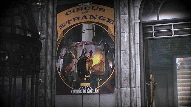 Musisz zeskanować plakat wiszący na ścianie - Zagadki słowne na wyspie Founders Island | Wyspa Founders Island - Batman Arkham Knight - poradnik do gry