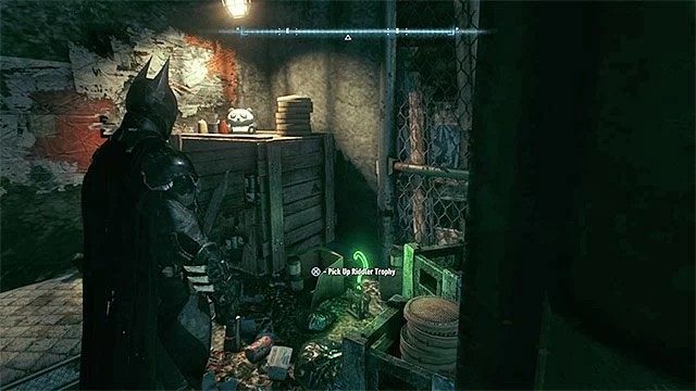 Zbadaj obszar pod mostem - Trofea Człowieka-Zagadki na wyspie Miagani Island (1-19) | Wyspa Miagani Island - Batman Arkham Knight - poradnik do gry