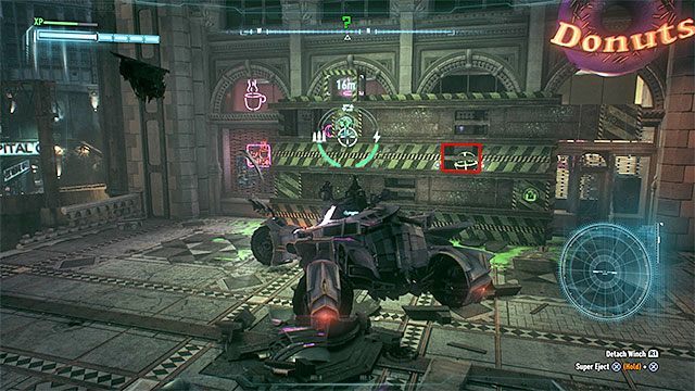 Dla odmiany przesuń metalowy obiekt w prawo - Trofea Człowieka-Zagadki na wyspie Miagani Island (1-19) | Wyspa Miagani Island - Batman Arkham Knight - poradnik do gry