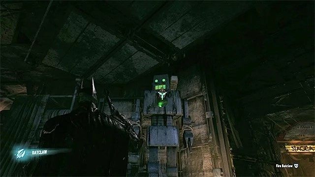 Miejsce użycia pazura - Trofea Człowieka-Zagadki w studiu filmowym Panessa (1-10) | Sekrety - Studia Panessa - Batman Arkham Knight - poradnik do gry