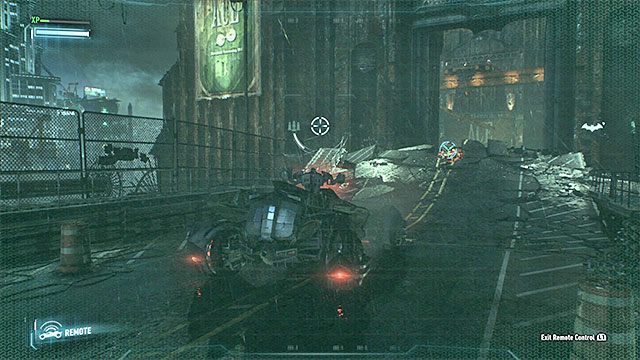 Przygotuj sobie rampę z pomocą wyciągarki batmobilu - Uratowanie zaginionych pracowników fabryki | Główny wątek fabularny - Batman Arkham Knight - poradnik do gry