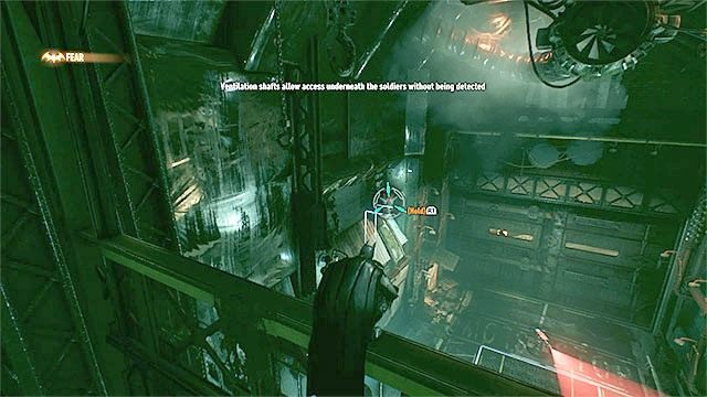 Przedostanie się do szybu pozwoli zbliżyć się Batmanowi do przeciwników - Powstrzymanie Stracha na Wróble przed wysadzeniem fabryki ACE Chemicals | Główny wątek fabularny - Batman Arkham Knight - poradnik do gry