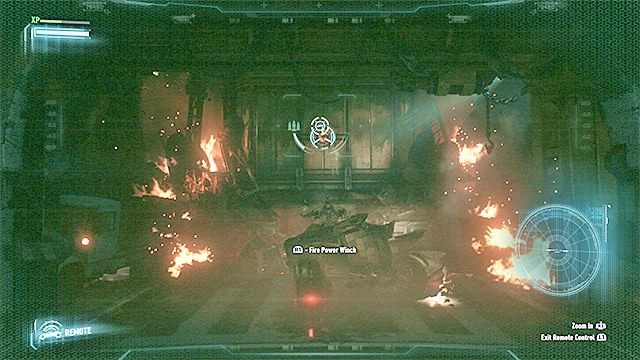 Wyrwij z pomocą wyciągarki jedną ze ścian pomieszczenia - Ucieczka z fabryki ACE Chemicals | Główny wątek fabularny w Batman Arkham Knight - Batman Arkham Knight - poradnik do gry