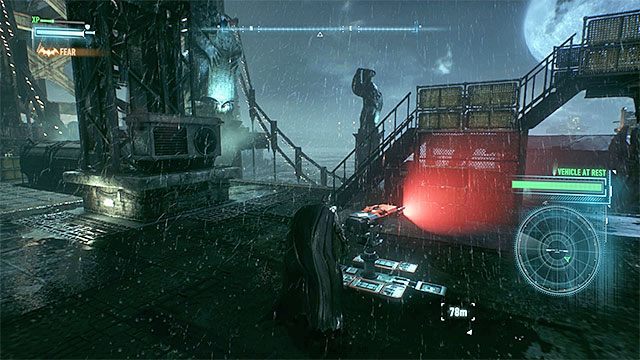 Zniszcz obie wieżyczki obronne - Śledzenie furgonetki zmierzającej do kryjówki Pingwina | Główny wątek fabularny - Batman Arkham Knight - poradnik do gry