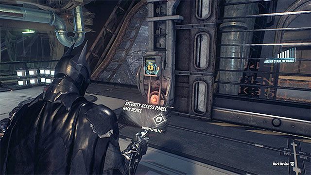 Włam się do panelu żeby otworzyć boczne drzwi sterowca - Zbadanie pierwszego sterowca | Główny wątek fabularny w Batman Arkham Knight - Batman Arkham Knight - poradnik do gry