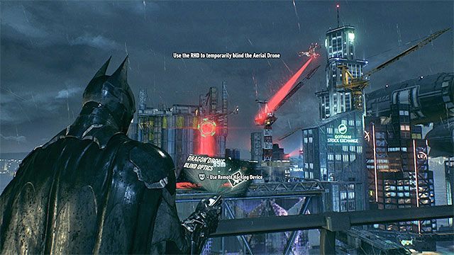 Namierz latający dron i zhakuj go - Zniszczenie sieci radarowej rycerza Arkham | Główny wątek fabularny - Batman Arkham Knight - poradnik do gry