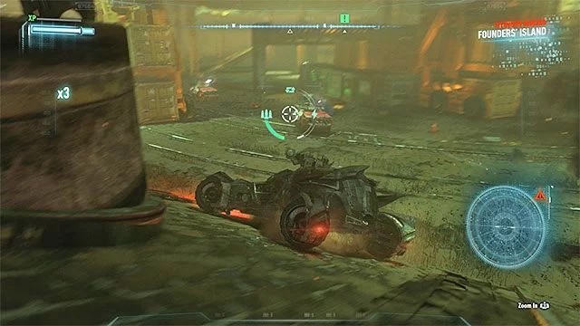 Pozostawaj w ciągłym ruchu i uważaj w szczególności na ataki rakietowe ze strony maszyn wroga - Uzyskanie dostępu do tuneli metra | Główny wątek fabularny w Arkham Knight - Batman Arkham Knight - poradnik do gry