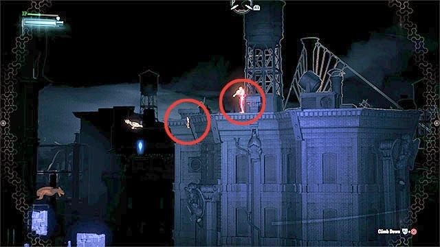 Do zlokalizowania snajperów użyj trybu detektywa (z bezpiecznej odległości) - Powstrzymanie ludzi Stracha na Wróble przed zniszczeniem serwerów Wyroczni | Główny wątek fabularny - Batman Arkham Knight - poradnik do gry