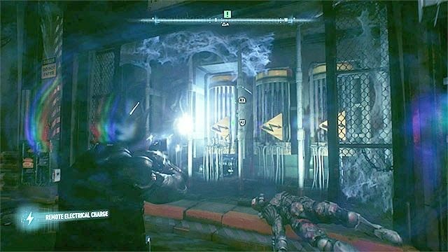 Naładuj generatory z pomocą zdalnego impulsu elektrycznego - Obrona komisariatu policji w Gotham | Główny wątek fabularny - Batman Arkham Knight - poradnik do gry