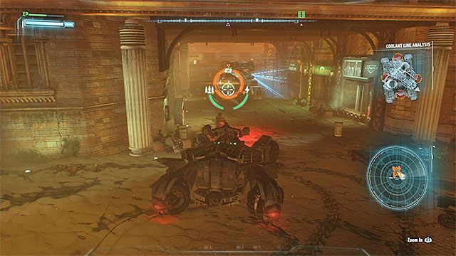 Namierz kolejne systemy chłodzenia i je niszcz - Rycerz Arkham (Arkham Knight) - drugie starcie (pojedynek z czołgiem) | Pojedynki z bossami - Batman Arkham Knight - poradnik do gry