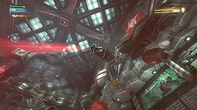 Przyciągnij się do gzymsu gdy tylko będzie to bezpieczne - Rycerz Arkham (Arkham Knight) - czwarte starcie (bezpośrednia konfrontacja) | Pojedynki z bossami - Batman Arkham Knight - poradnik do gry