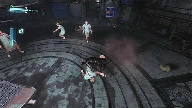 Musisz wykonywać nokauty na ziemi na pacjentach Pyga - Profesor Pyg | Pojedynki z bossami w Batman Arkham Knight - Batman Arkham Knight - poradnik do gry