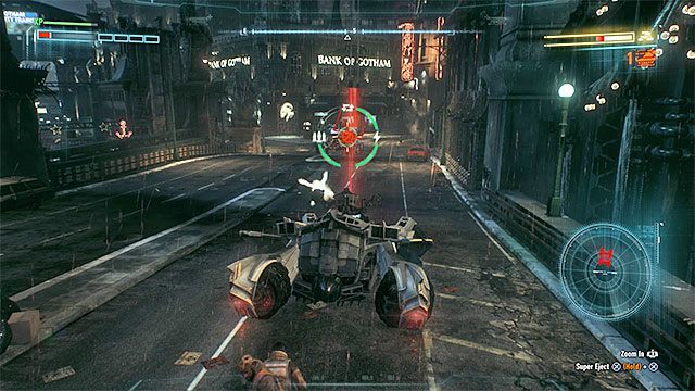 Uważaj na ataki czołgu Deathstrokea - polegaj na unikach oraz na działku Vulcan - Kampania na rzecz demilitaryzacji (Campaign for Disarmament) | Poszukiwani przestępcy - Batman Arkham Knight - poradnik do gry