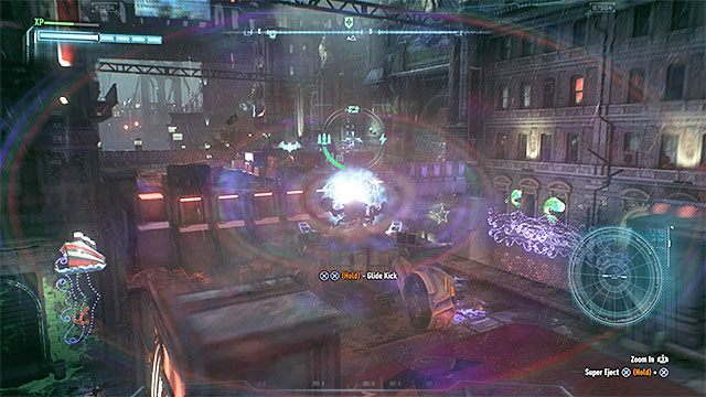 Ostrzelaj wrogie drony z dużej odległości - Przejmij kontrolę nad drogami (Own the Roads) | Poszukiwani przestępcy - Batman Arkham Knight - poradnik do gry