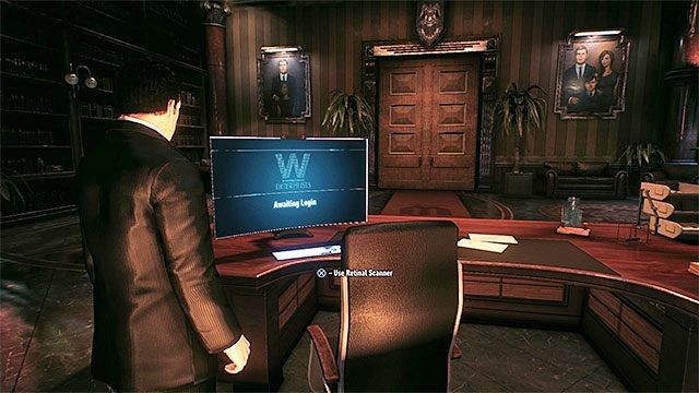 Dwukrotnie musisz podjąć próbę użycia komputera Waynea - Przyjaciel w potrzebie (Friend in Need) | Poszukiwani przestępcy - Batman Arkham Knight - poradnik do gry