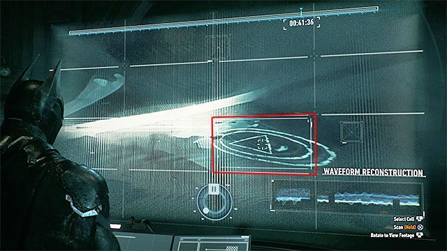 Ostatni marker możesz zauważyć po przewinięciu materiału do około 41 sekundy - Spadkobierca maski (Heir to the Cowl) | Poszukiwani przestępcy - Batman Arkham Knight - poradnik do gry