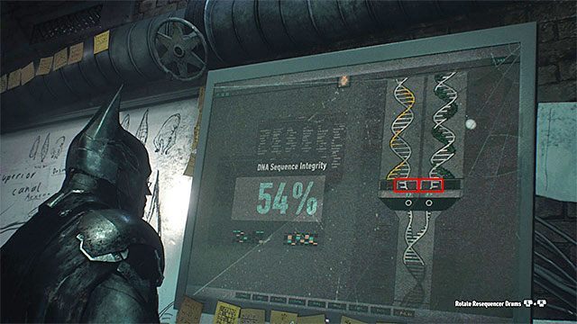 Do rozwiązania jest tu prosta zagadka - Nocny stwór (Creature of the Night) | Poszukiwani przestępcy - Batman Arkham Knight - poradnik do gry