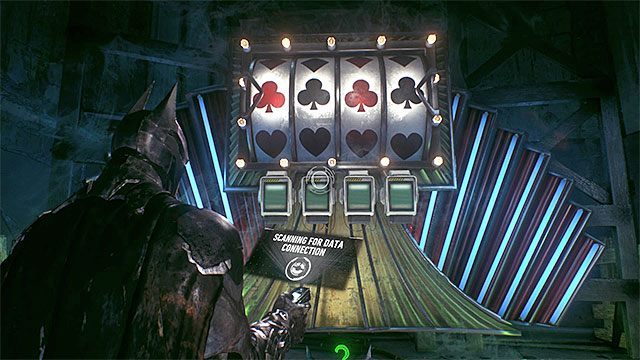 Wymagane gadżety: urządzenie do zdalnego hakowania - Trofea Człowieka-Zagadki w studiu filmowym Panessa (11-21) | Sekrety - Studia Panessa - Batman Arkham Knight - poradnik do gry