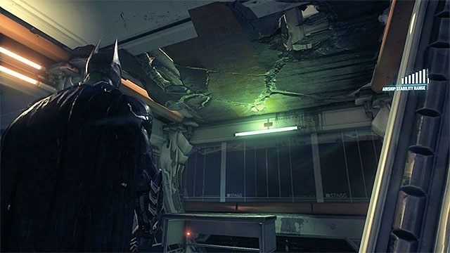 Wymagane gadżety: wybuchowy żel, urządzenie do zdalnego hakowania, pazur - Trofea Człowieka-Zagadki na pokładach sterowców Stagga (1-10) | Sekrety - Sterowce Stagga - Batman Arkham Knight - poradnik do gry