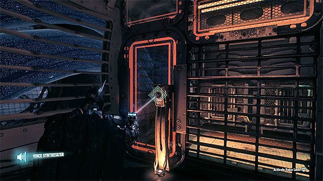 W celu dotarcia do trofeum wystarczy skorzystać z syntezatora mowy - Trofea Człowieka-Zagadki na pokładach sterowców Stagga (11-21) | Sekrety - Sterowce Stagga - Batman Arkham Knight - poradnik do gry