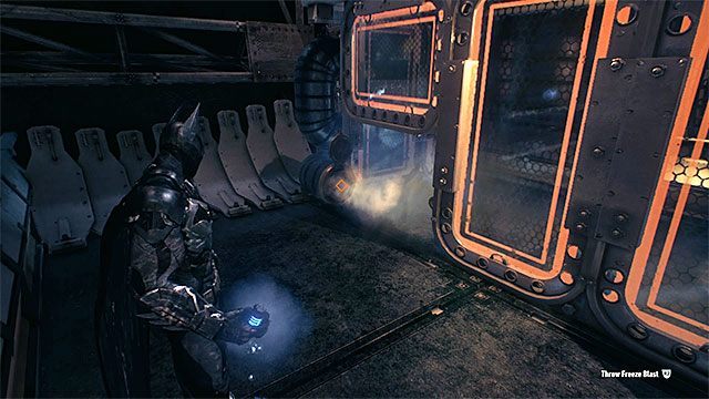 Wymagane gadżety: mroźny wybuch - Trofea Człowieka-Zagadki na pokładach sterowców Stagga (11-21) | Sekrety - Sterowce Stagga - Batman Arkham Knight - poradnik do gry
