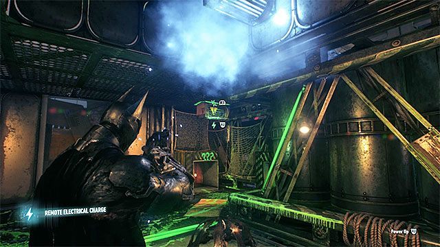 Używaj impulsu na kolejnych generatorach - Trofea Człowieka-Zagadki na pokładach sterowców Stagga (11-21) | Sekrety - Sterowce Stagga - Batman Arkham Knight - poradnik do gry