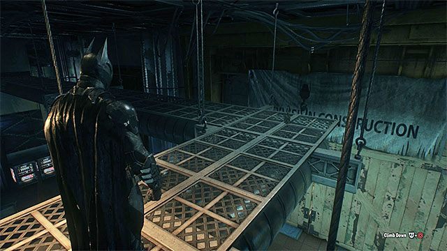 Sprawdź okolice sufitu - Trofea Człowieka-Zagadki w tunelach metra w budowie | Sekrety - Metro w budowie - Batman Arkham Knight - poradnik do gry