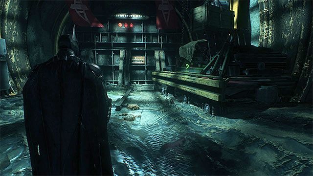 Skręć w bok podczas przemierzania głównego tunelu - Trofea Człowieka-Zagadki w tunelach metra w budowie | Sekrety - Metro w budowie - Batman Arkham Knight - poradnik do gry