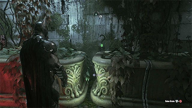 Trofeum jest w dobrze widocznym miejscu - Trofea Człowieka-Zagadki w bazie rycerza Arkham (1-10) | Sekrety - Baza rycerza Arkham - Batman Arkham Knight - poradnik do gry