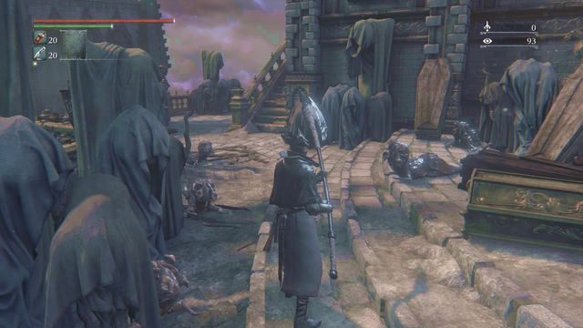 Nie trać czasu na niepotrzebną walkę, gdyż łatwo możesz zostać ugryzionym przez agresywne larwy. - Górny Rewir Katedralny | Opis przejścia Bloodborne - Bloodborne - poradnik do gry